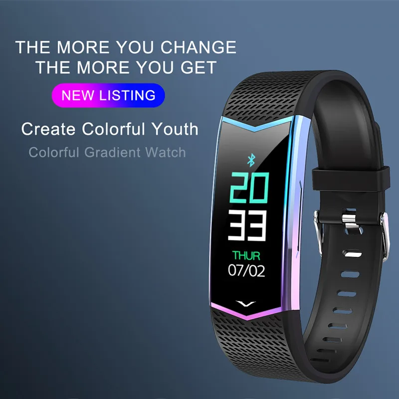 Новый смарт-браслет LV08 новый градиентный цветной циферблат мониторинг