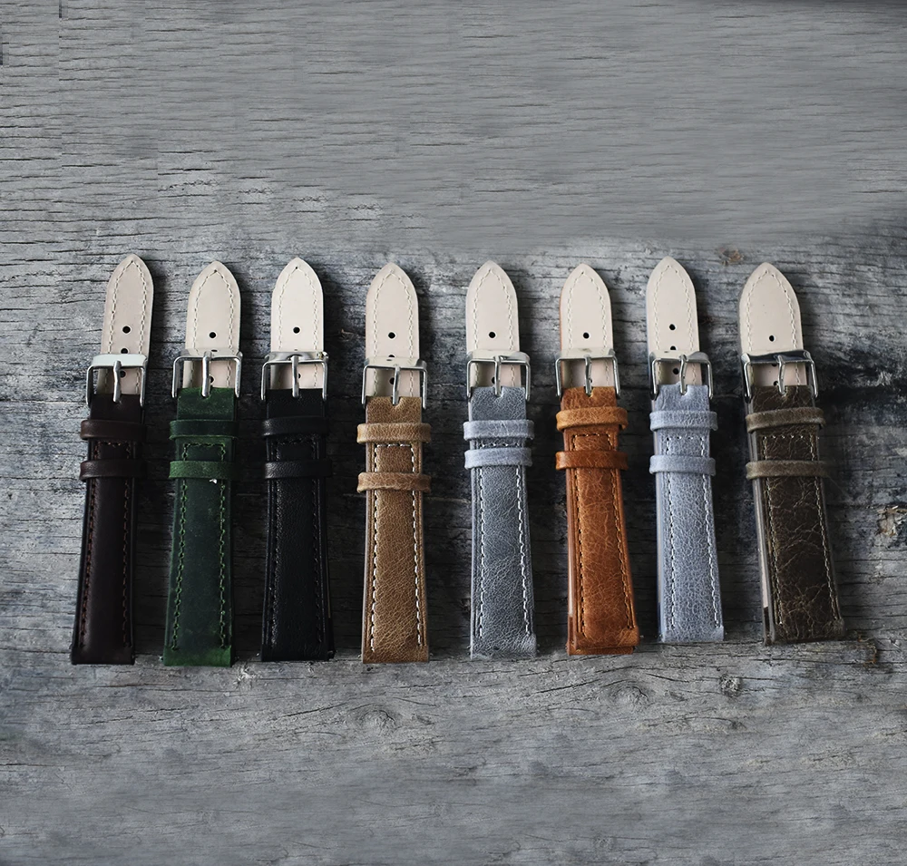 Высокое Качество ремешок для часов кожаный аксессуары браслет Пряжка из