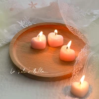scented candle test sample wholesale love heart shape aromatherapy candelabras for wedding birthday gifts home decoration velas