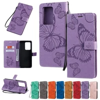 for samsung a02s a12 a20 a21 a30 a32 a40 a41 a42 a50 a52 a70 a72 f62 butterfly embossed note20 note10 leather flip wallet case