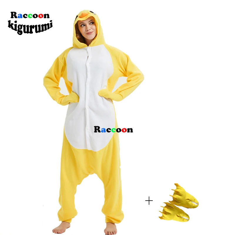 Курица пижамы Косплэй Onesie для комбинезон взрослых Хэллоуина Костюм на Хэллоуин