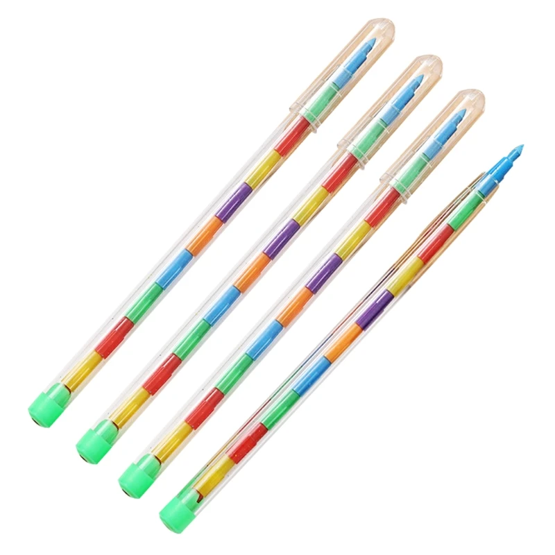 

4 шт. Многоразовые цветные ручки, 10 цветов, набор ручек-карандашей, съемные принадлежности для рисования