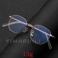 yimaruil new ultralight retro spectacle frame high quality alloy round prescription fashion men and women eyeglasses frame y6275