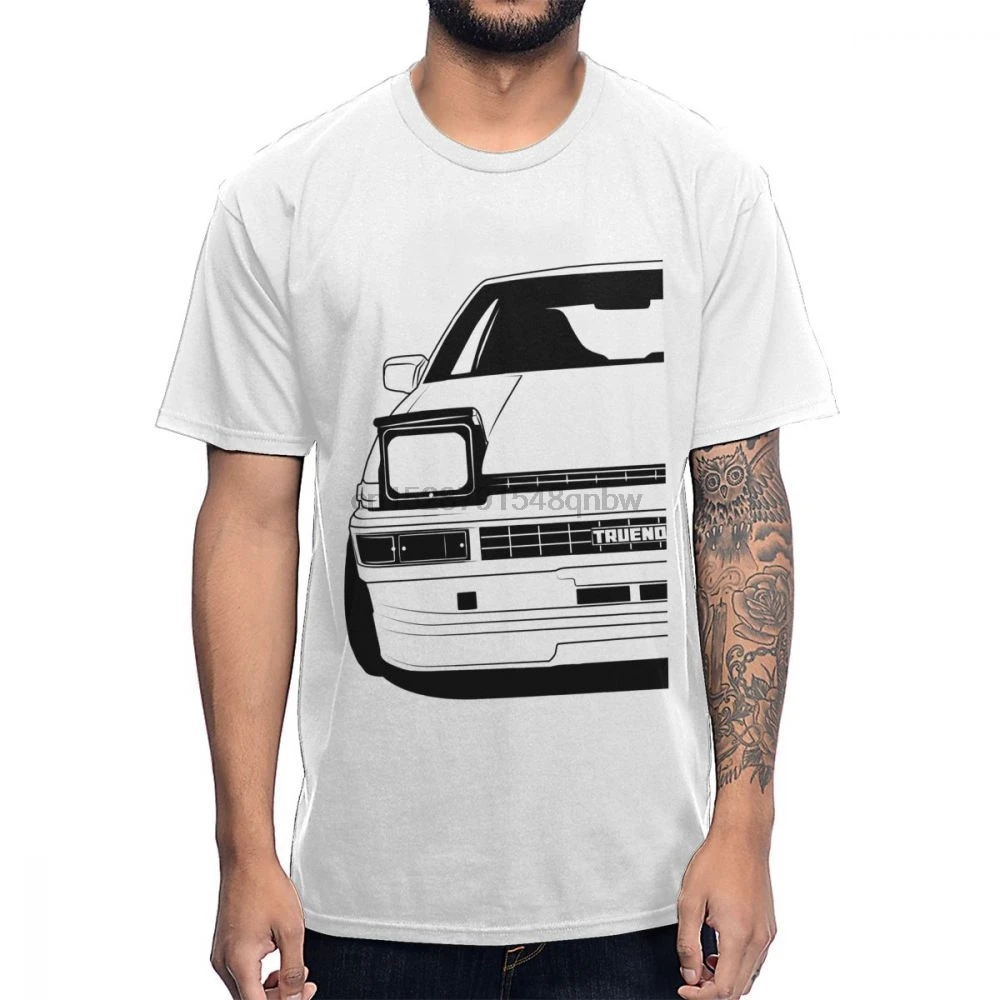 Японское аниме Начальная D AE86 автомобиль дрейф футболка Фудзивара тофу магазин