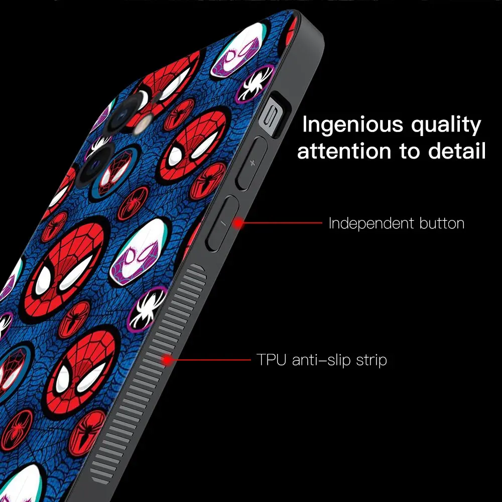 Phone Case For Apple iPhone 14 13 12 11 Pro Max 13 12 Mini XS Max XR X 7 8 Plus 6 6S Cover Luxury Marvel Comics