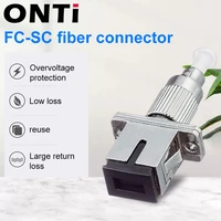 onti fc sc fiber coupler single mode sm hybrid fiber optic adapter apc mm hybrid fiber connector