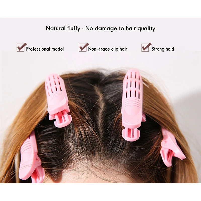 

12Pcs Volumizing Hair Root Clip Roller Wave Fluffy Hair Curler Clip Naturally Curly Hair Styling Tool Rollers