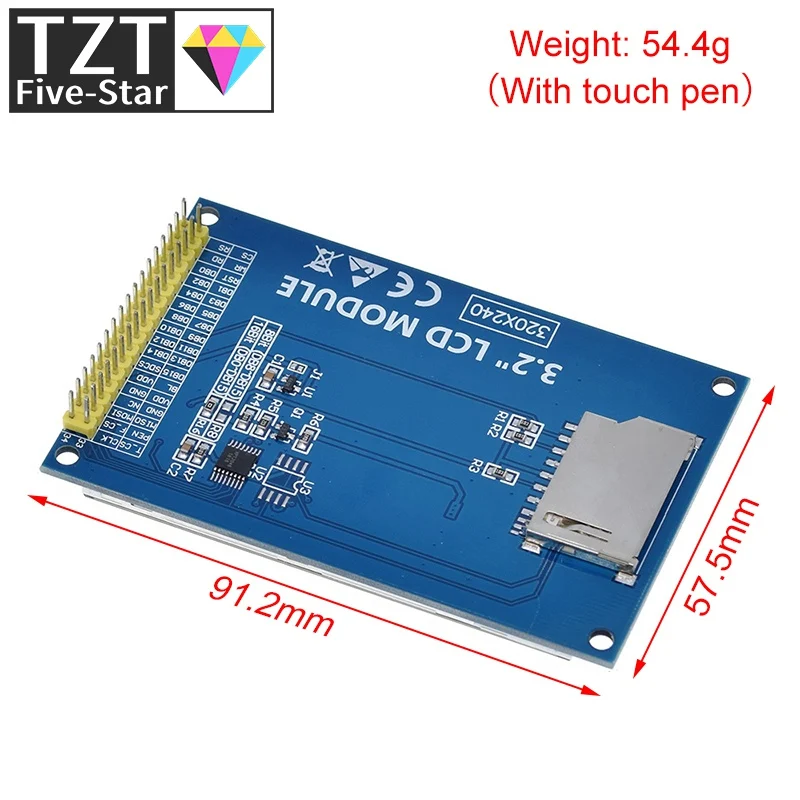 Сенсорный ЖК-экран TZT 3 2 дюйма TFT модуль дисплея Ultra HD 320X240 ILI9341 для Arduino дюймов 320240