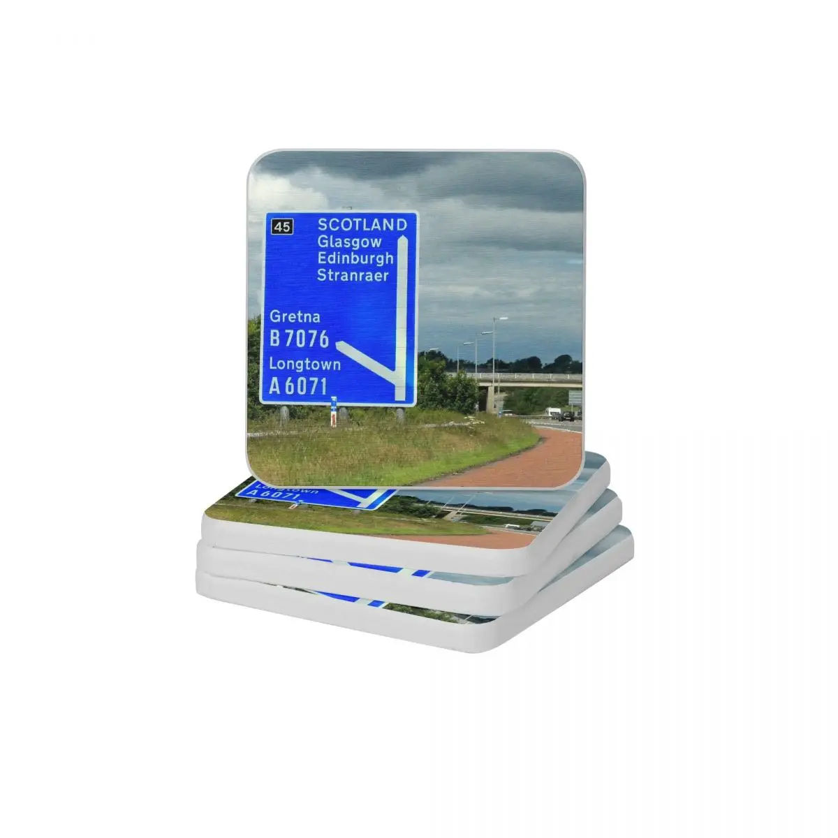 

Running Away Diatom Square Round Coaster Eco-friendly Cup Bonsai Mat Soap Toothbrush Pad 10x10cm