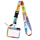 Цепочка на шею DZ1753, с анестетическим принтом ICU, брелок для врачей, медсестер, подарки друзьям, шнурок для ключей