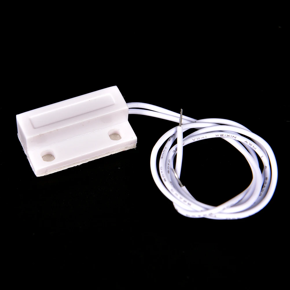 1PC white Recessed Magnetic Window/Door Contacts Security Alarm Switch Reed W/Adhesive Normally Closed NC | Обустройство дома