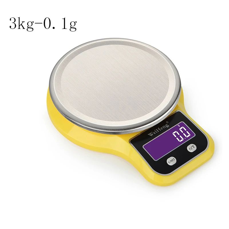 Кухонные весы 5 кг/1 г 3 кг/0,1 г lcd Цифровые пищевые электронные весы 3 вида прецизионных многофункциональных весовых шкал с чашей - Цвет: 3kg without bowl