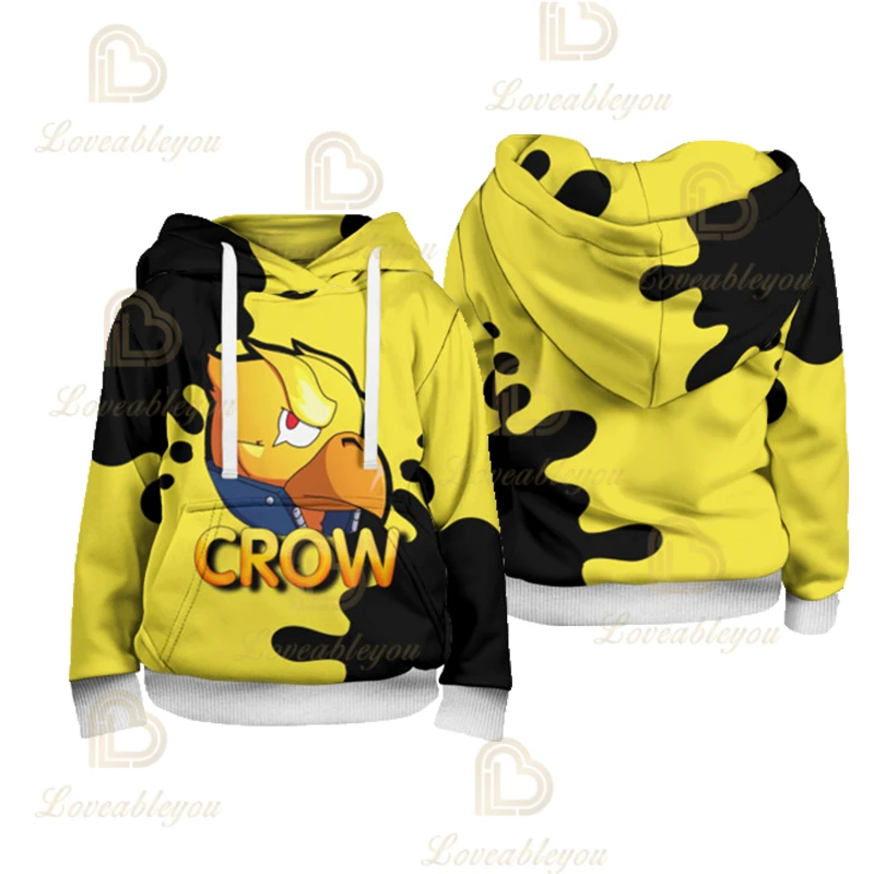 

Game Crow Leon Kids Cool Trend Youth Children Spring Summer Hoodies Cotton Sweatshirt Colt Cosplay Costumes