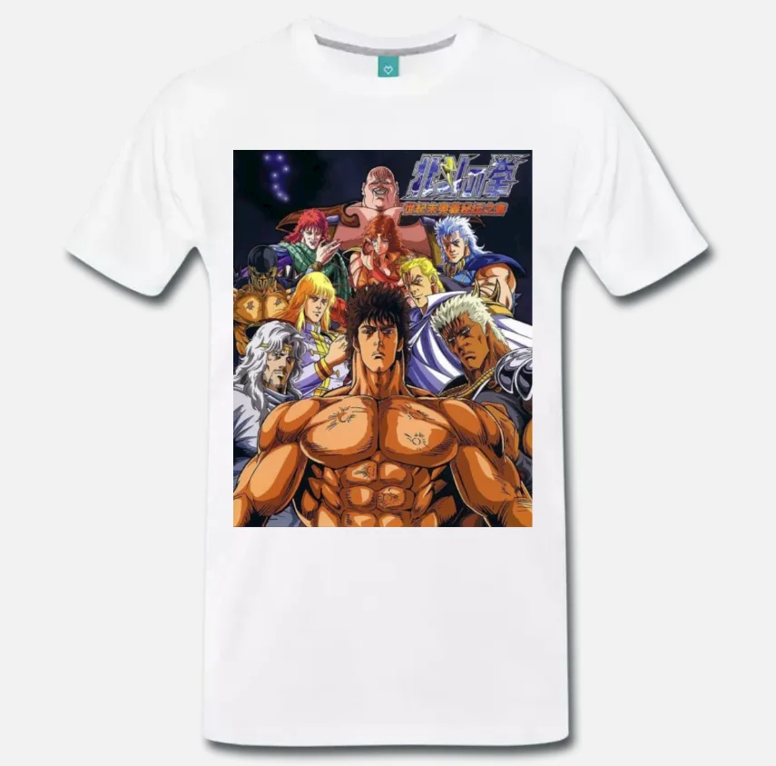 Футболка KEN GUERRIERO HOKUTO NO CARTONE аниме манга-4-S-M-L-XL-2XL-3XL |