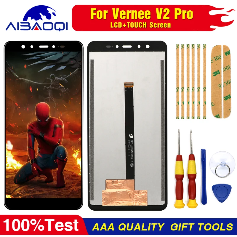

New original Touch Screen LCD Display LCD Screen For Vernee V2 pro Replacement Parts + Disassemble Tool+3M Adhesive