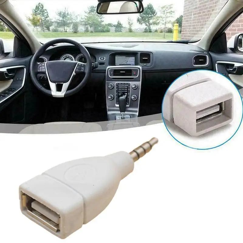 1 шт. Универсальный 3 5 мм штекер Aux аудио разъем к USB 2 0 конвертер автомобильный