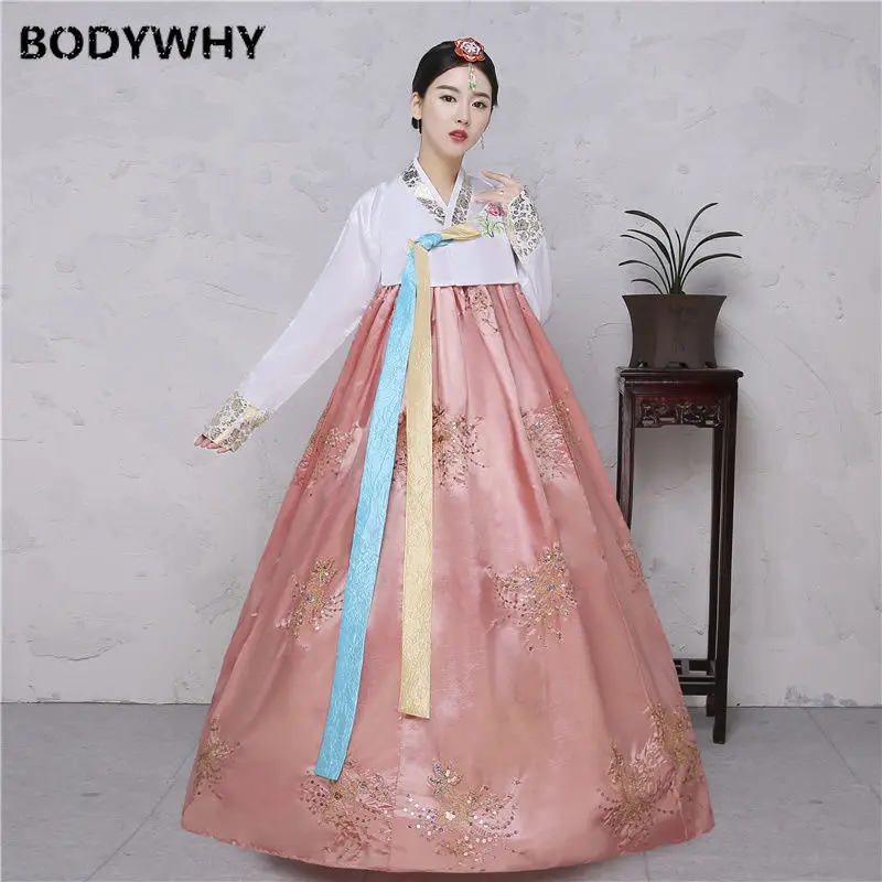 Модное платье Hanbok традиционная корейская одежда корейские национальные костюмы