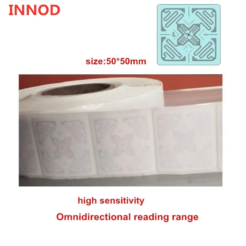 Free impinj h47 chip long middle range gen2 epc пассивные uhf метки stikcers Monza Paper UHF RFID наклейки 840-960 МГц |