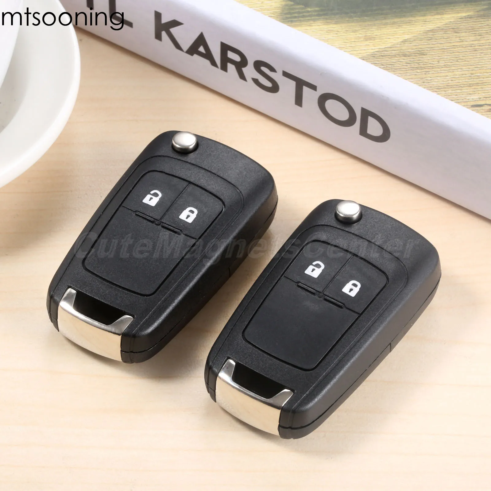 2 шт. пульт дистанционного управления mtsooning с кнопками 433 МГц чип ID46 лезвие HU100 для