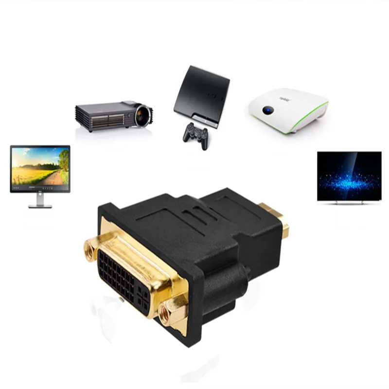 Адаптер DVI к HDMI конвертер 24 + 5 папа Женский для HD TV LCD ПК компьютера PS3 PS4 BOX |