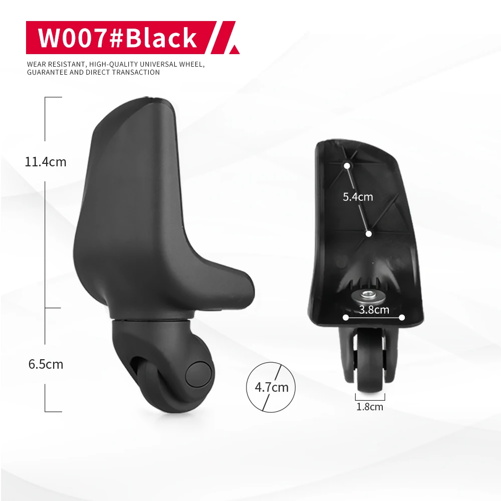 DILONG W007 Accessories Universal wheels trolley luggage replacement wheels suitcase high-quality repair 1 pair rollers