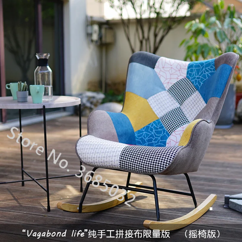 Кресло-качалка скандинавского искусства кресло для отдыха сна домашний балкон |