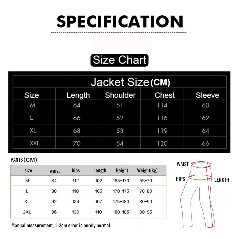 

DUHAN Motorcycle Protective Gear Jackets CE Pads Motorbike Men Pants Clothing Moto Motocross Jacket Pants Trousers Suits