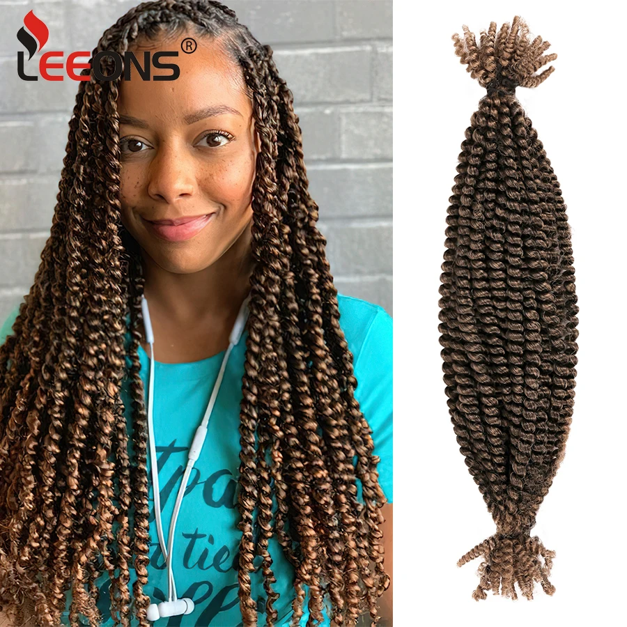 

16Inch Synthetic Pre-Twisted Springy Afro Twist Braiding Hair Ombre Passion Crochet Hair Afro Bouncy Twist Braids Hair Extension