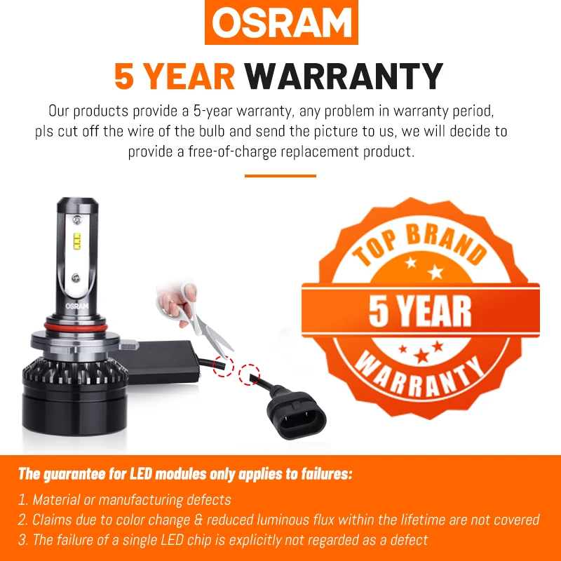 Миниатюсветодиодный светодиодсветодиодный лампы OSRAM H1 H7 H4 дальний и ближний свет
