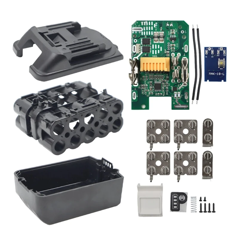 

E65A BL1830 Replacement LXT Lithium-ion Cell Shield Board Compatible with Makita-18V Cordless Tool Battery with LED Indicator