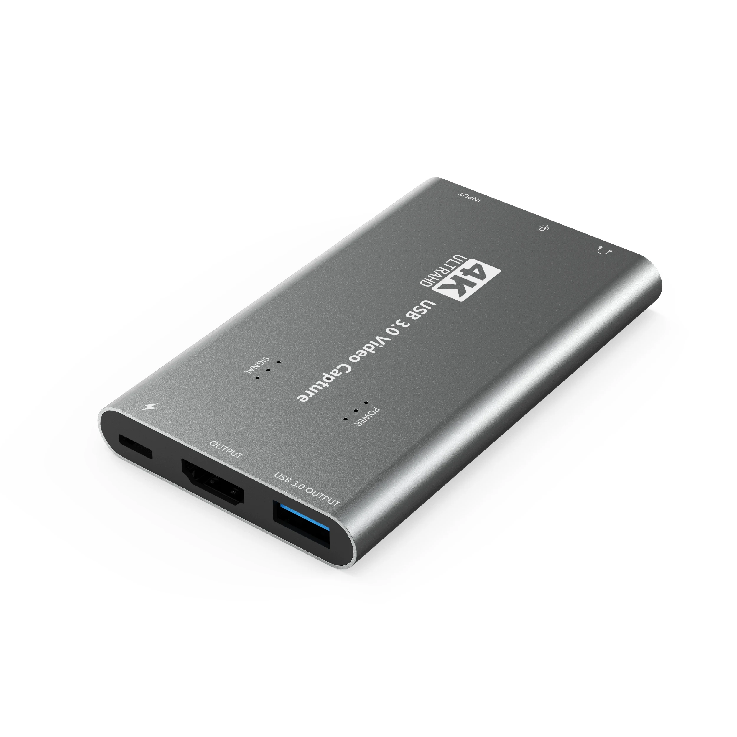 USB 4K 60 Гц HDMI-совместимая карта видеозахвата 1080P для записи игр пластина прямой