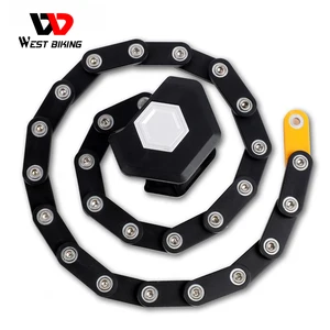 Замок велосипедный складной с ключами, защита от кражи, из легированной стали