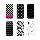 Чехлы для телефонов Xiaomi Redmi Note 3, 4, 5, 6, 7, 8 Pro, Mi Max, Mix 2, 3, 2S, Pocophone F1, в черный и белый горошек