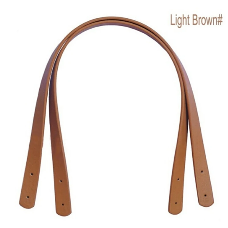 2 Pcs Bag Belt Detachable PU Leather Handle Lady Shoulder Bag DIY Replacement Accessories Handbag Band Handle Strap Band