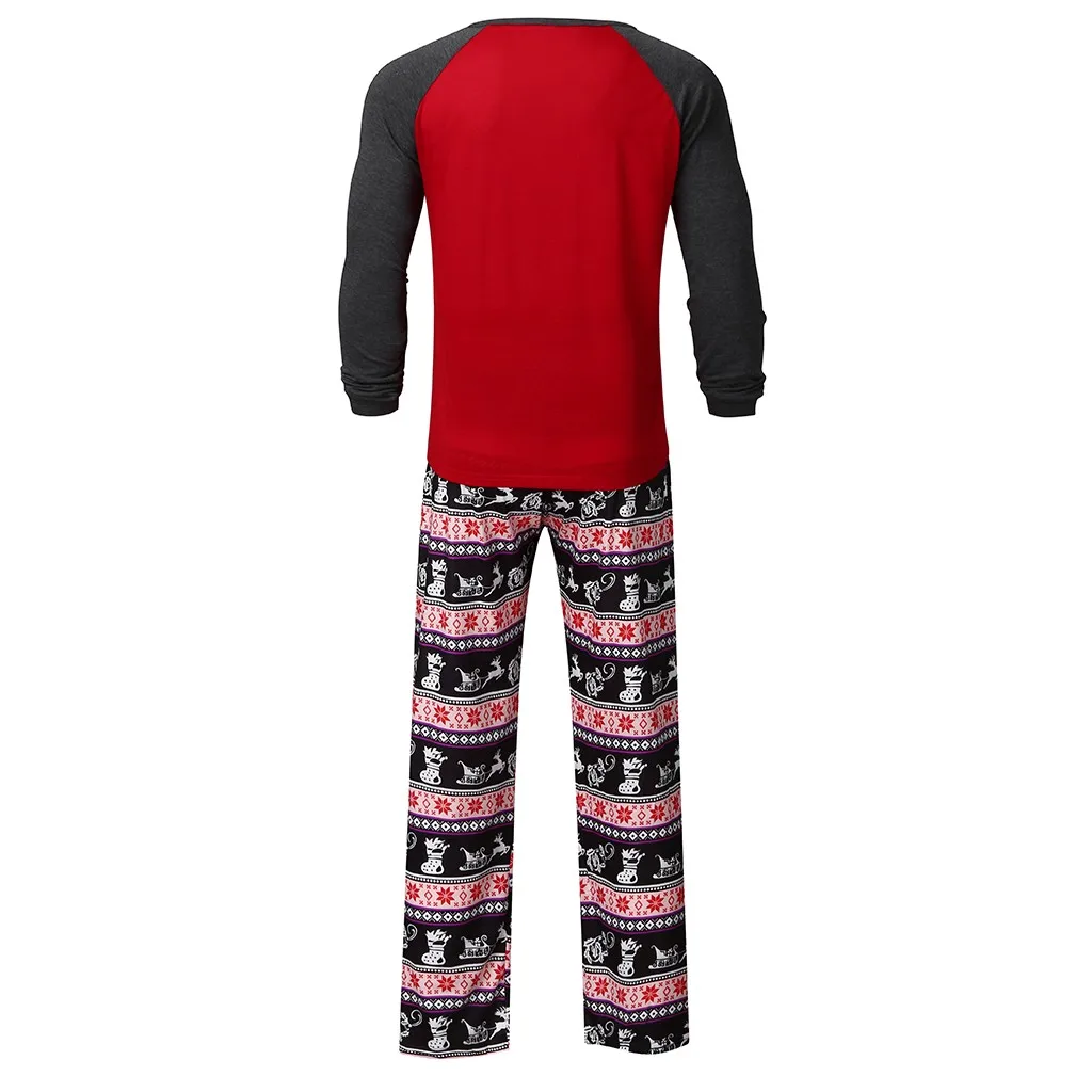 Christmas Family Pajamas Set Clothes Parent-child Suit Home Sleepwear New Baby Kid Dad Mom Matching Outfits | Мужская одежда
