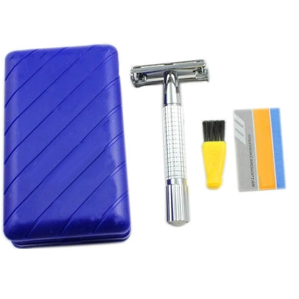 Мужская классическая ручная двухсторонняя бритва лезвие для удаления волос