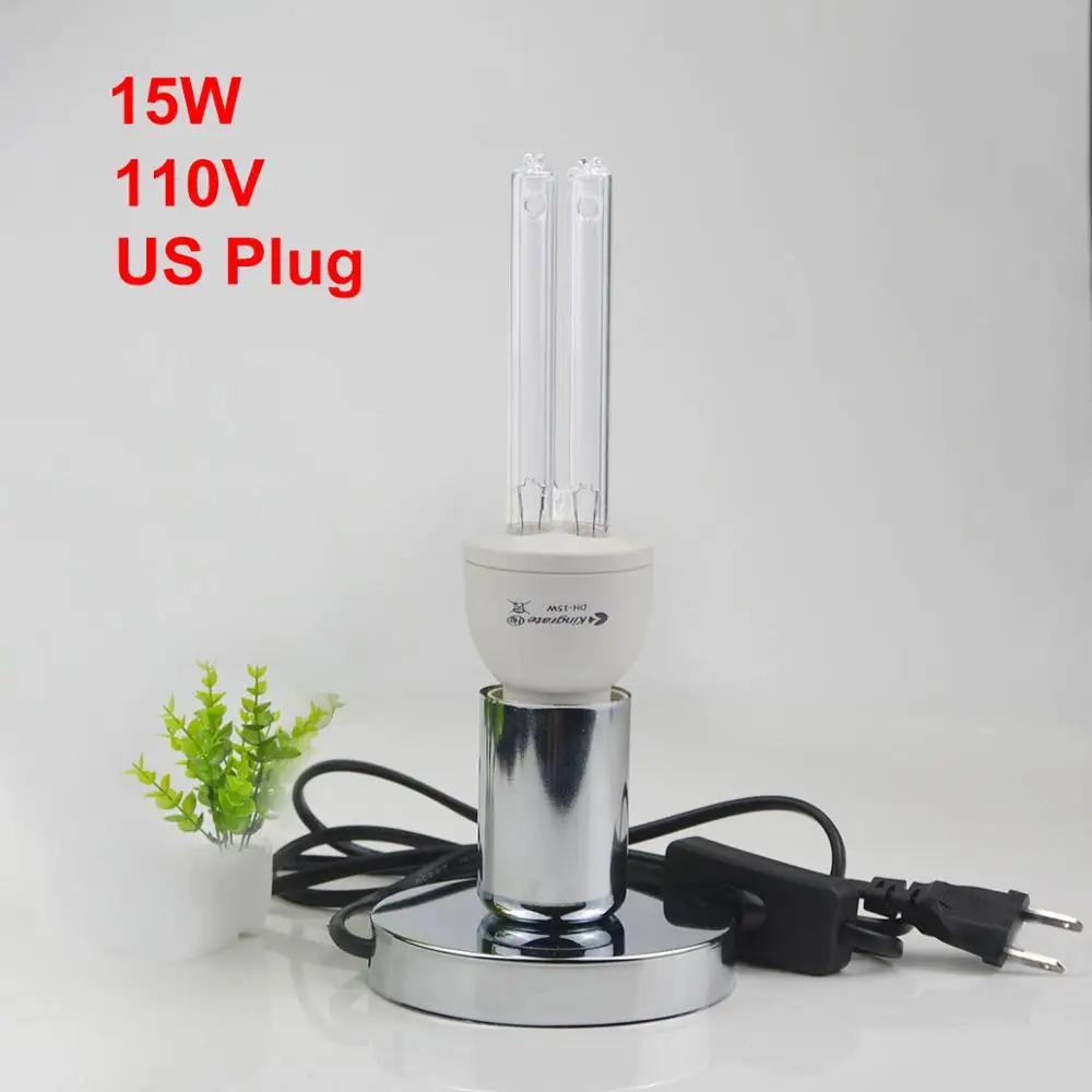 15W With US Plug Не светодиодный бактерицидный кухня Светильник E27 15 Вт 25 Вт Светодиодный УФ озоновая лампа для дезинфекции Deodor kill Mite спальня шкаф освещение - Цвет: 15W With US Plug