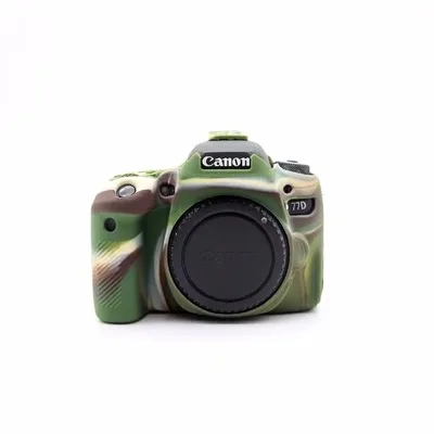 Camouflage Мягкий чехол для камеры Canon EOS 77D силиконовые аксессуары для фотосъемки хорошая Защитная камера в сборе для профессиональной камеры Canon - Цвет: Camouflage
