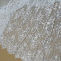 skin friendly thin embossed flower french lace fabric diy wedding dress bride veil sewing accessories v2201