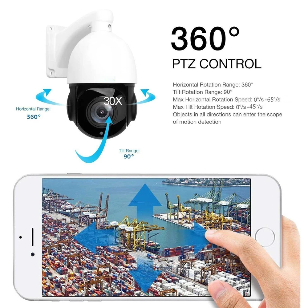 LOFAM 5MP 1080P 2MP poe ptz IP камера Открытый День Ночь сеть IPC Onvif скорость купольная