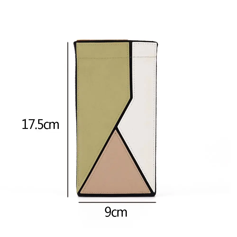 Новинка 2021 сумка для очков из искусственной кожи сочетания цветов