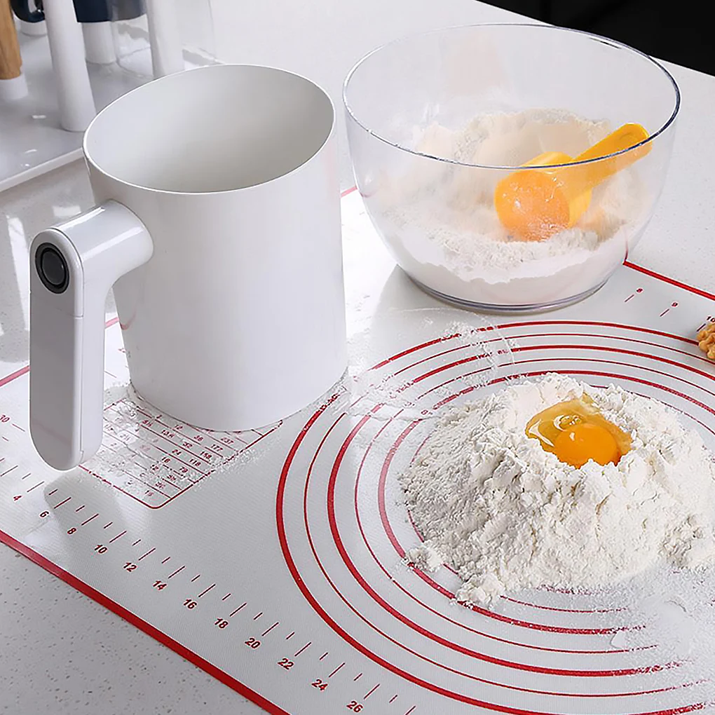 1 литр электрическое сито для муки сахарная пудра ручной из нержавеющей стали в