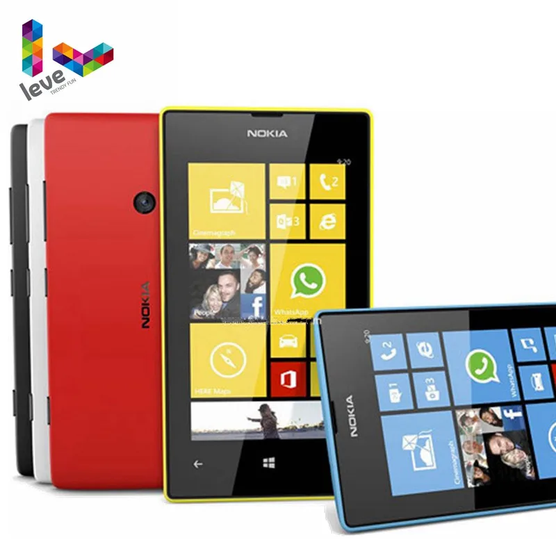 Оригинальный разблокированный телефон Nokia Lumia 520 двухъядерный 3G Wi Fi GPS 4 0 Дюймов 5
