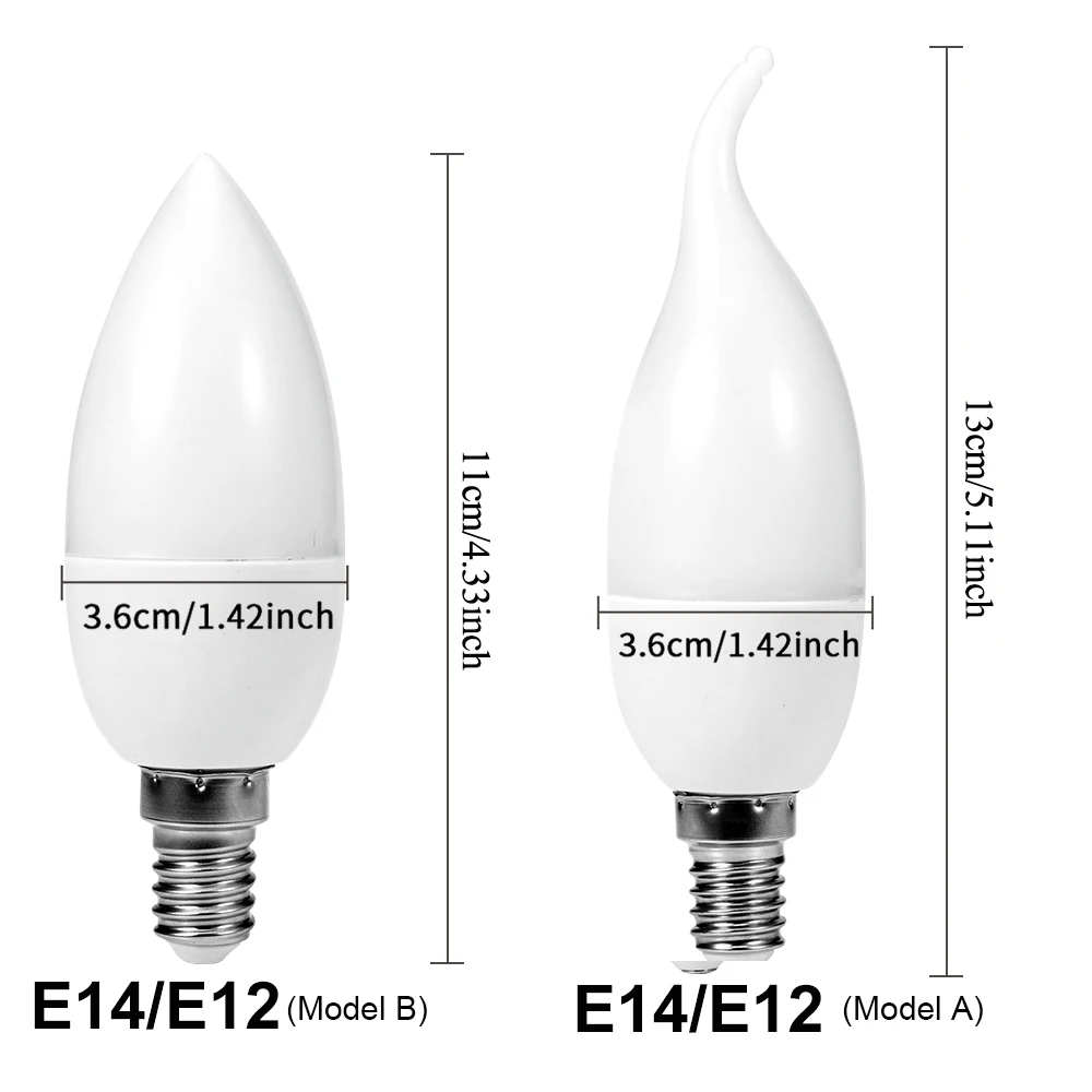 LED Flame Flickering Bulb Fire Emulation Light E14 E12 Candle Lamp 3 Modes Lighting Creative Atmosphere Home Decor D30 | Лампы и