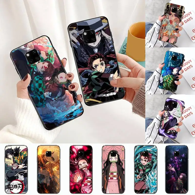 

Kimetsu no yaiba anime Phone Case For Huawei honor Mate P 10 20 30 40 i 9 8 pro x Lite smart 2019 nova 5t