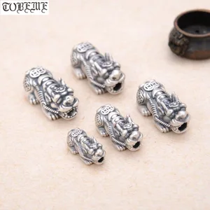 100% 3D 999 серебряные зеркальные бусины винтажные серебряные бусины фэншуй пияо бусины на удачу пиксиу DIY браслет на удачу
