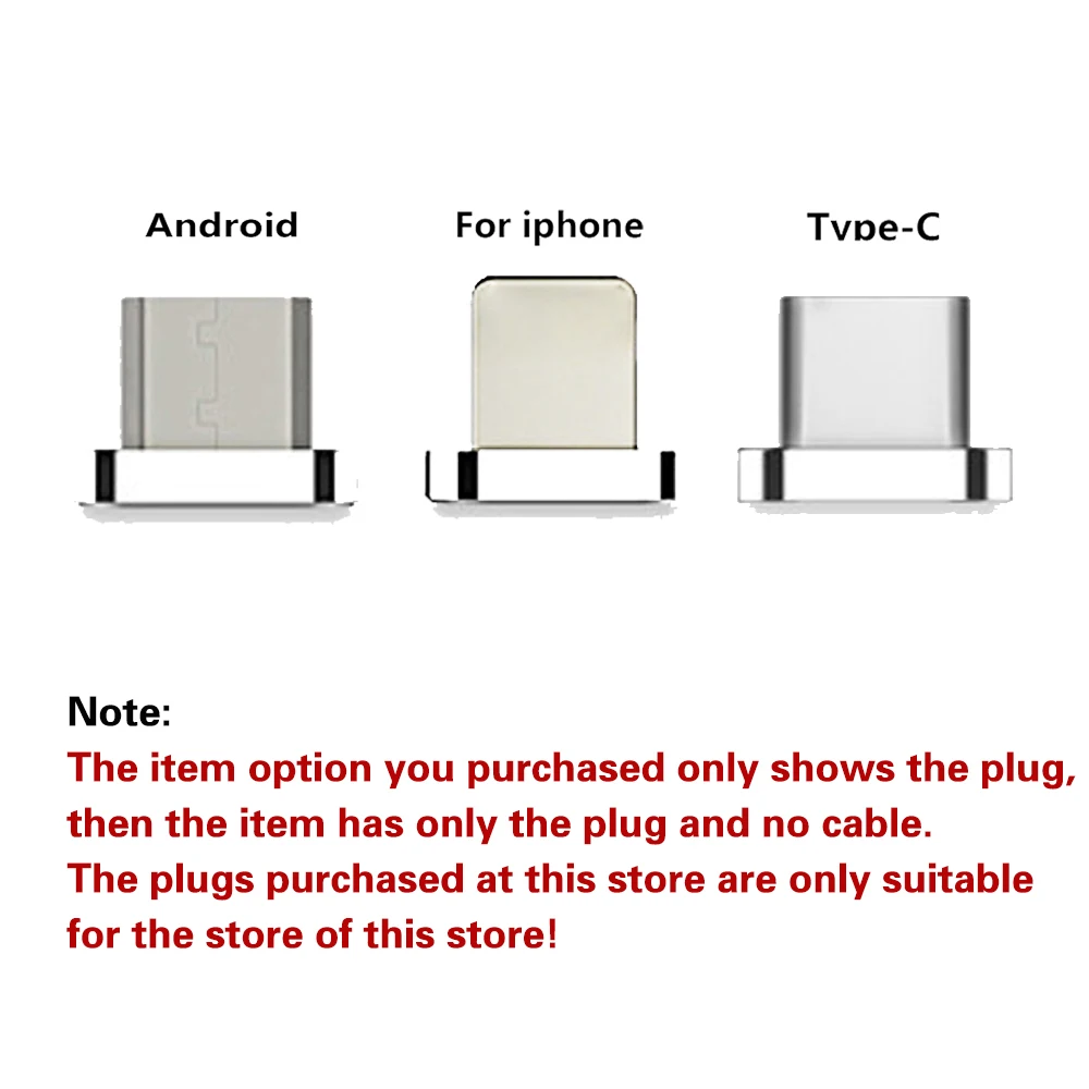 

Magnetic Charging Cable for Micro Usb Type C 3A Fast Charging Adapter LED 8 Pin Micro Usb C Cable for Iphone Samsung HUAWEI