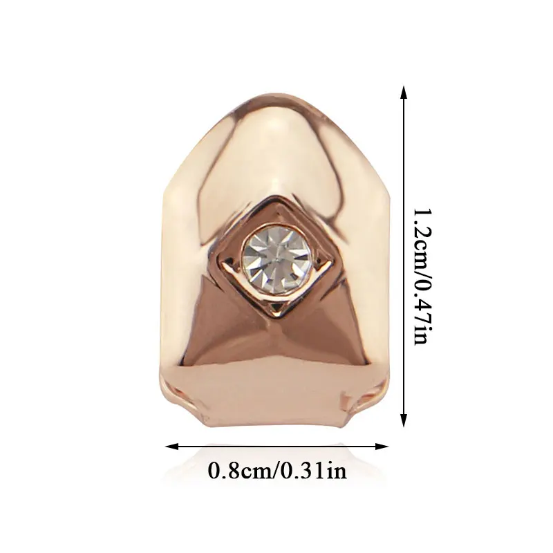 Зубные насадки Щепка покрытием Цвет зуб Bling зубы Мода рок-Рэпер Хип-хоп кепки