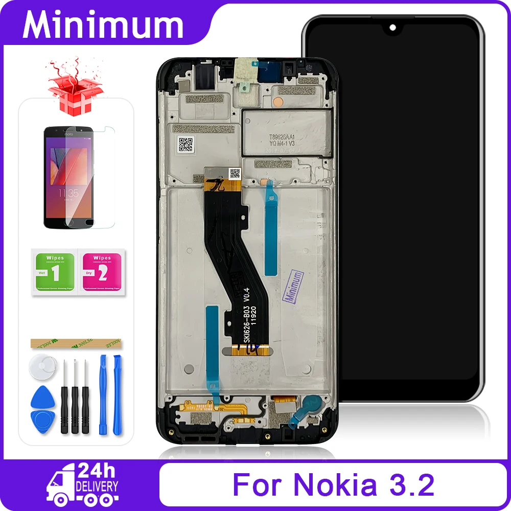 ЖК дисплей 6 26 дюйма для Nokia 3 2 N3.2 дигитайзер сенсорного экрана в сборе с рамкой
