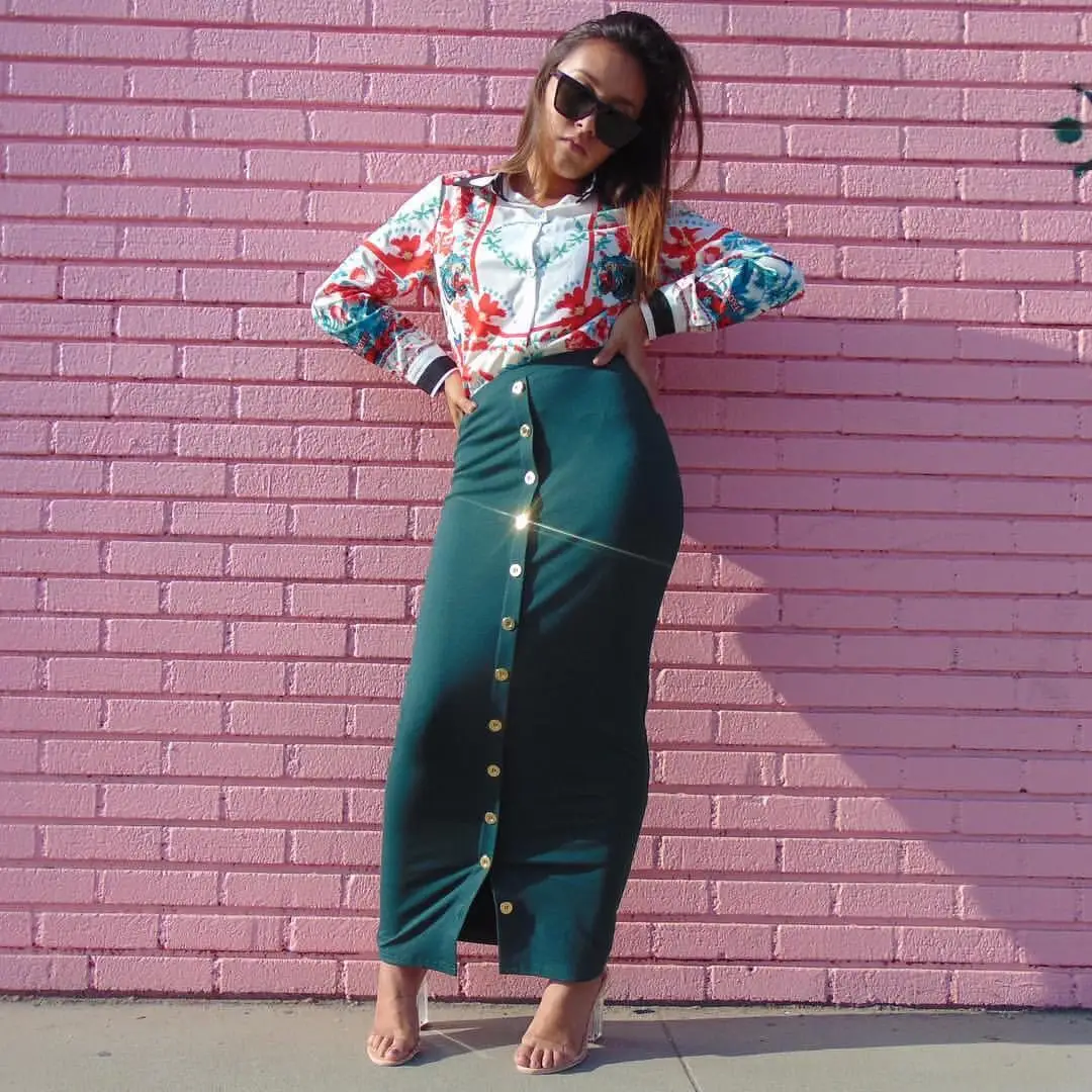 Новые женские мусульманский длинная юбка с высокой талией трикотажное длинное